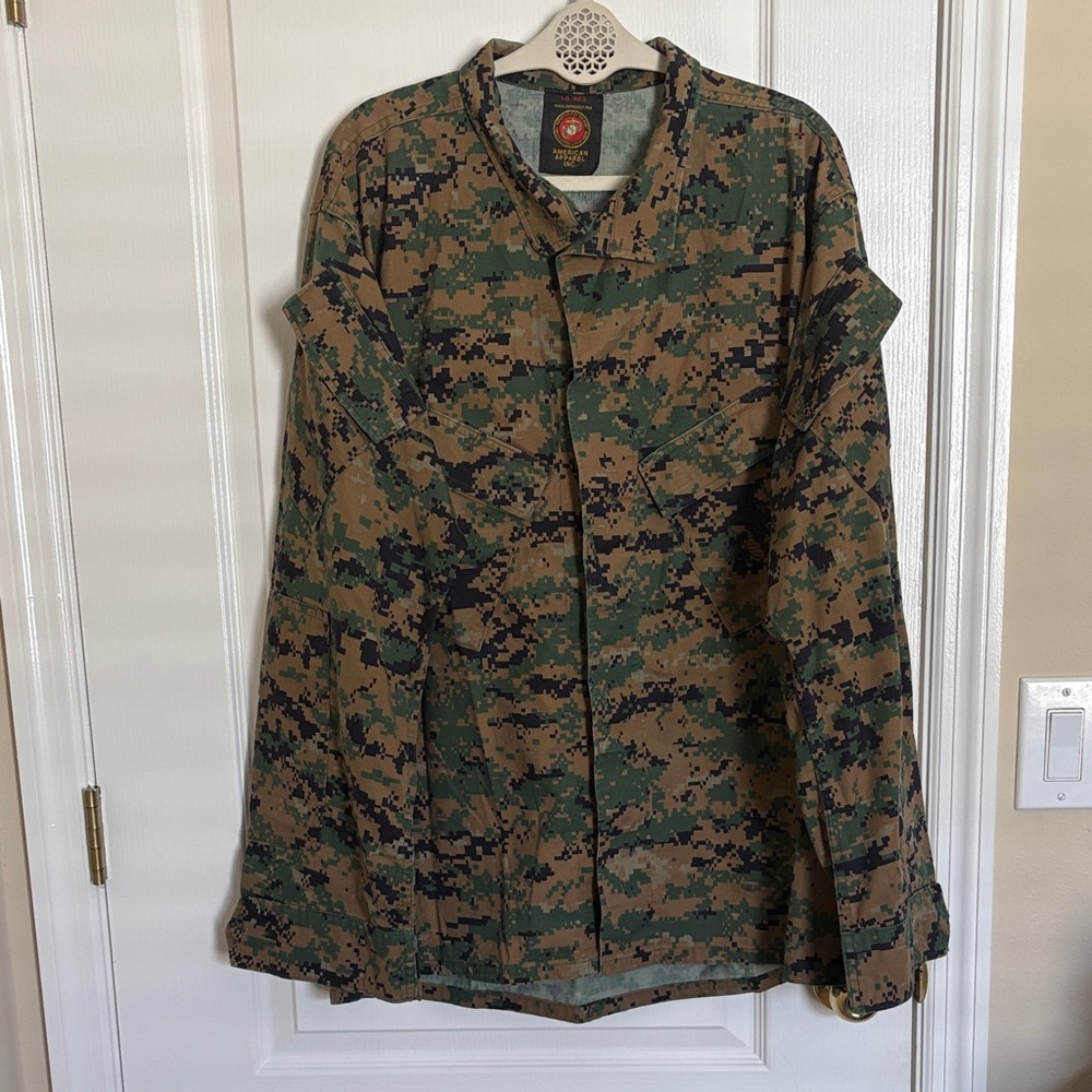 US Marine USMC Woodland MARPAT Camo MCCUU Camouflage Field Jacket Shirt